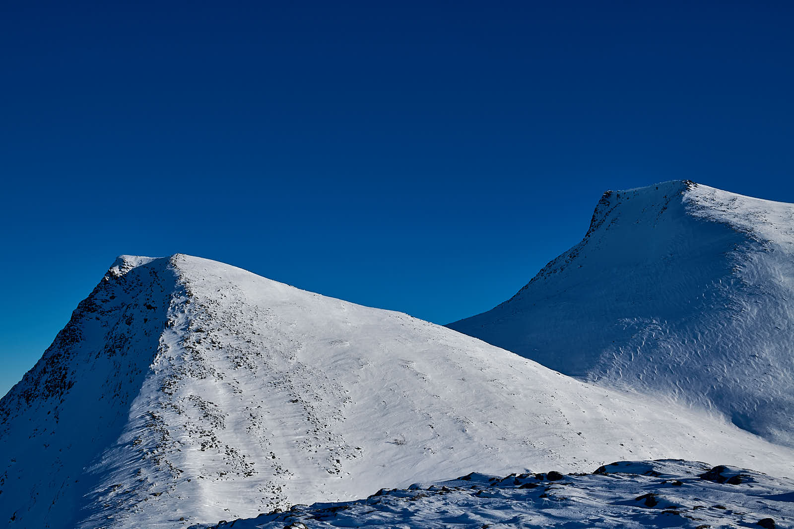 Vinterfjell på Sunnmøre. 